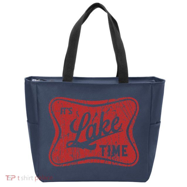 ItS Lake Time Summer Lake Camper Life Zip Tote Bag