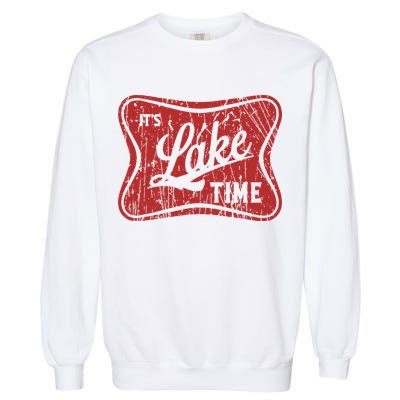 ItS Lake Time Summer Lake Camper Life Garment-Dyed Sweatshirt