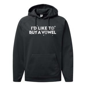 Id Like To Buy A Vowel Performance Fleece Hoodie