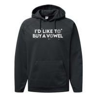 Id Like To Buy A Vowel Performance Fleece Hoodie