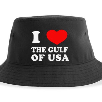 I Love The Gulf Of Usa Funny 2025 Dank Meme Cringe Sustainable Bucket Hat