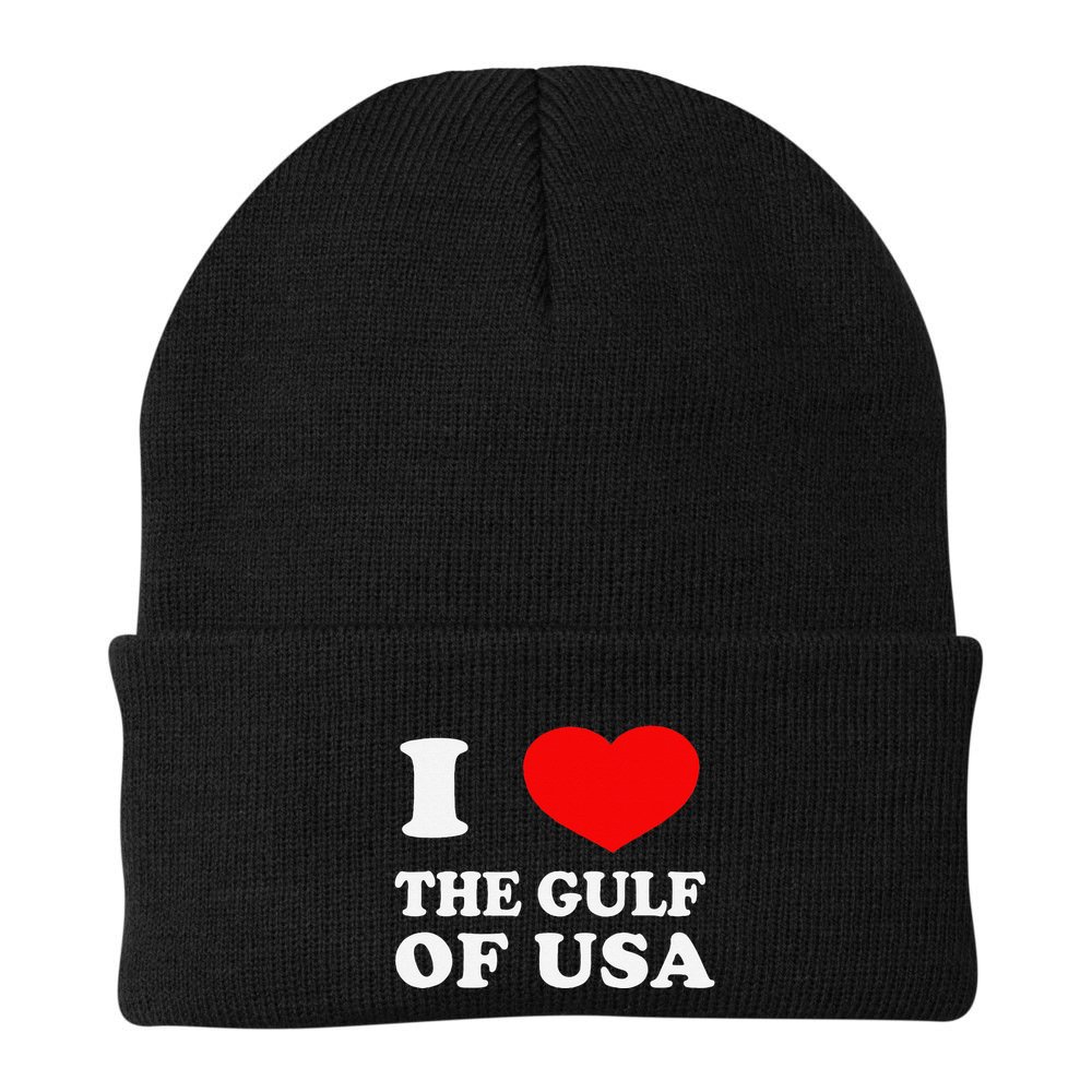 I Love The Gulf Of Usa Funny 2025 Dank Meme Cringe Beanie