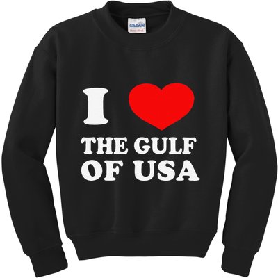 I Love The Gulf Of Usa Funny 2025 Dank Meme Cringe Kids Sweatshirt