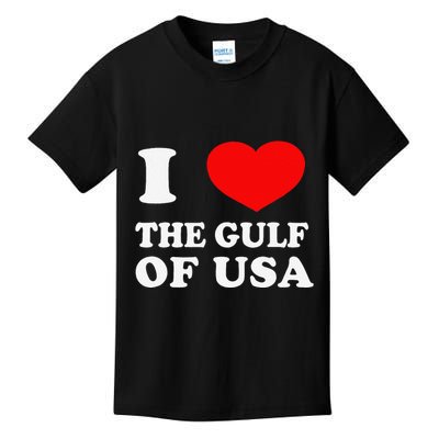 I Love The Gulf Of Usa Funny 2025 Dank Meme Cringe Kids T-Shirt
