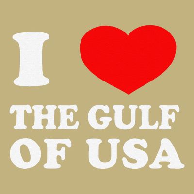 I Love The Gulf Of Usa Funny 2025 Dank Meme Cringe T-Shirt