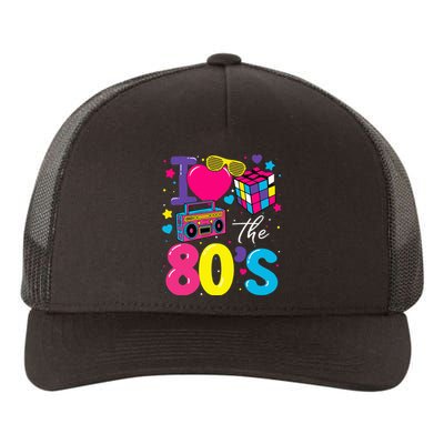 I Love The 80s 80's Party Retro birthday  Yupoong Adult 5-Panel Trucker Hat