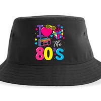 I Love The 80s 80's Party Retro birthday  Sustainable Bucket Hat