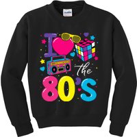 I Love The 80s 80's Party Retro birthday  Kids Sweatshirt