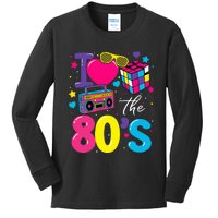 I Love The 80s 80's Party Retro birthday  Kids Long Sleeve Shirt