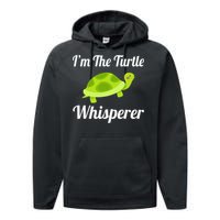 I Love Turtles - Turtle Whisperer Performance Fleece Hoodie