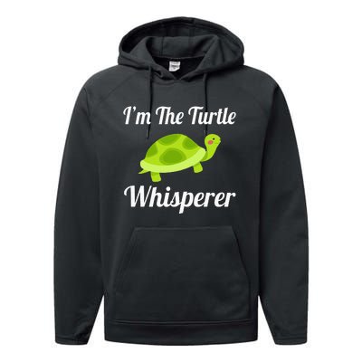 I Love Turtles - Turtle Whisperer Performance Fleece Hoodie