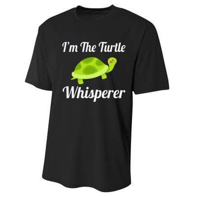 I Love Turtles - Turtle Whisperer Performance Sprint T-Shirt