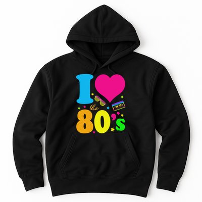 I Love The 80's 80's 90's Costume Party Hoodie