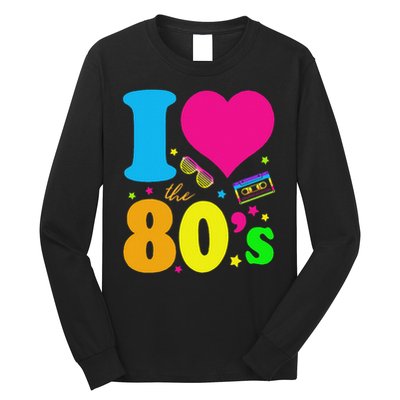 I Love The 80's 80's 90's Costume Party Long Sleeve Shirt