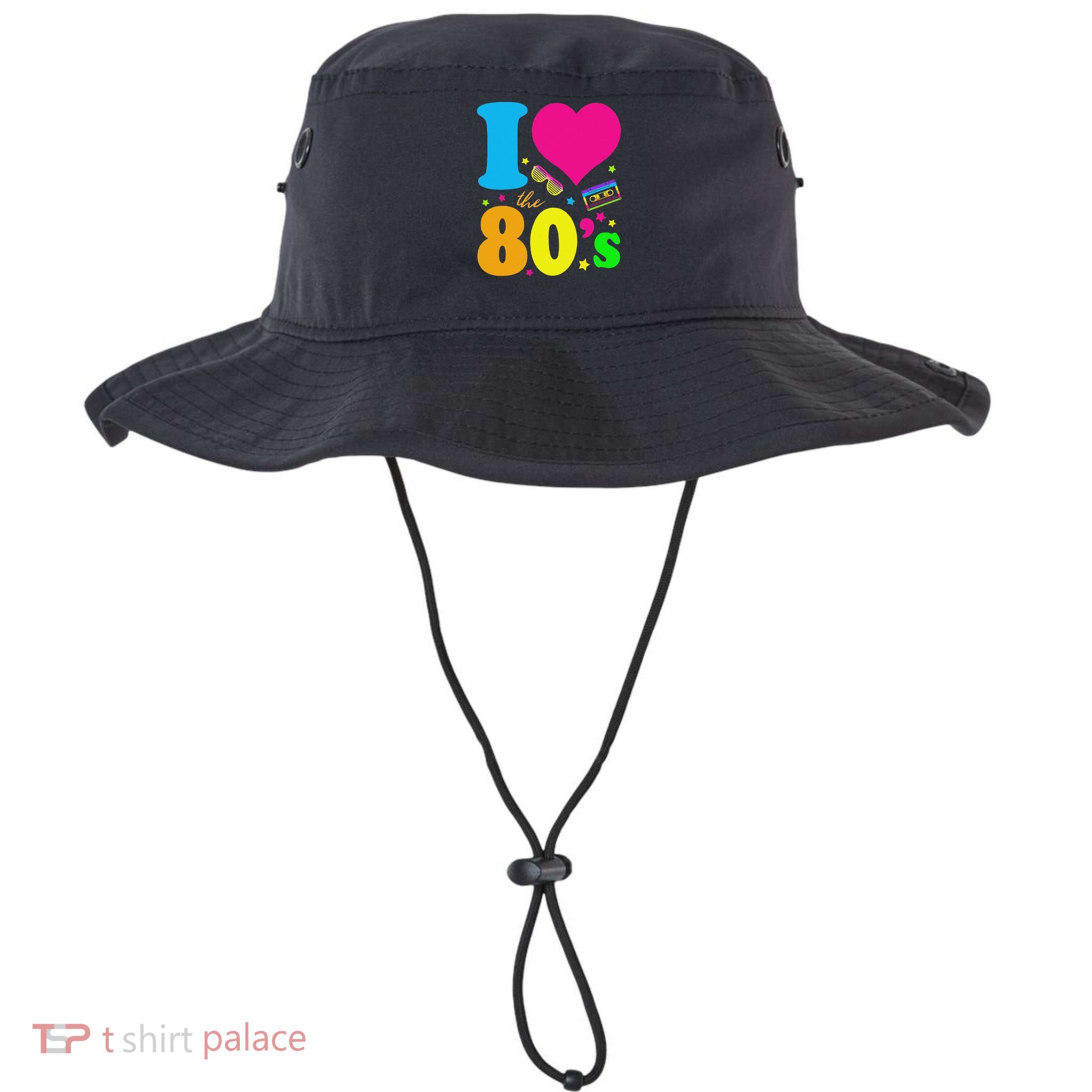 I Love The 80's 80's 90's Costume Party Bucket Hat