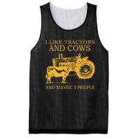 I Like Tractors And Cows And Maybe 3 People Farmer Mesh Reversible Basketball Jersey Tank