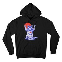 I Love Trash Raccoon Japanese Retro Style Hoodie