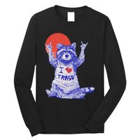 I Love Trash Raccoon Japanese Retro Style Long Sleeve Shirt