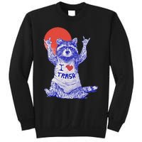 I Love Trash Raccoon Japanese Retro Style Sweatshirt