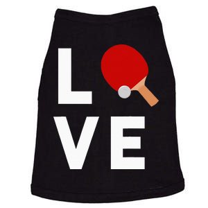 I Love Table Tennis Cute Funny Ping Pong Doggie Tank