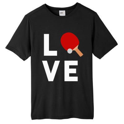 I Love Table Tennis Cute Funny Ping Pong Tall Fusion ChromaSoft Performance T-Shirt