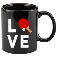 I Love Table Tennis Cute Funny Ping Pong 11oz C Handle Ceramic Mug