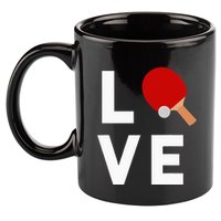 I Love Table Tennis Cute Funny Ping Pong 11oz C Handle Ceramic Mug
