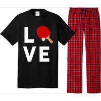 I Love Table Tennis Cute Funny Ping Pong Pajama Set