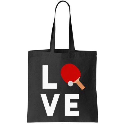 I Love Table Tennis Cute Funny Ping Pong Bag