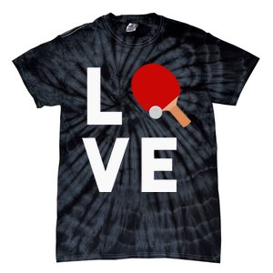 I Love Table Tennis Cute Funny Ping Pong Tie-Dye T-Shirt