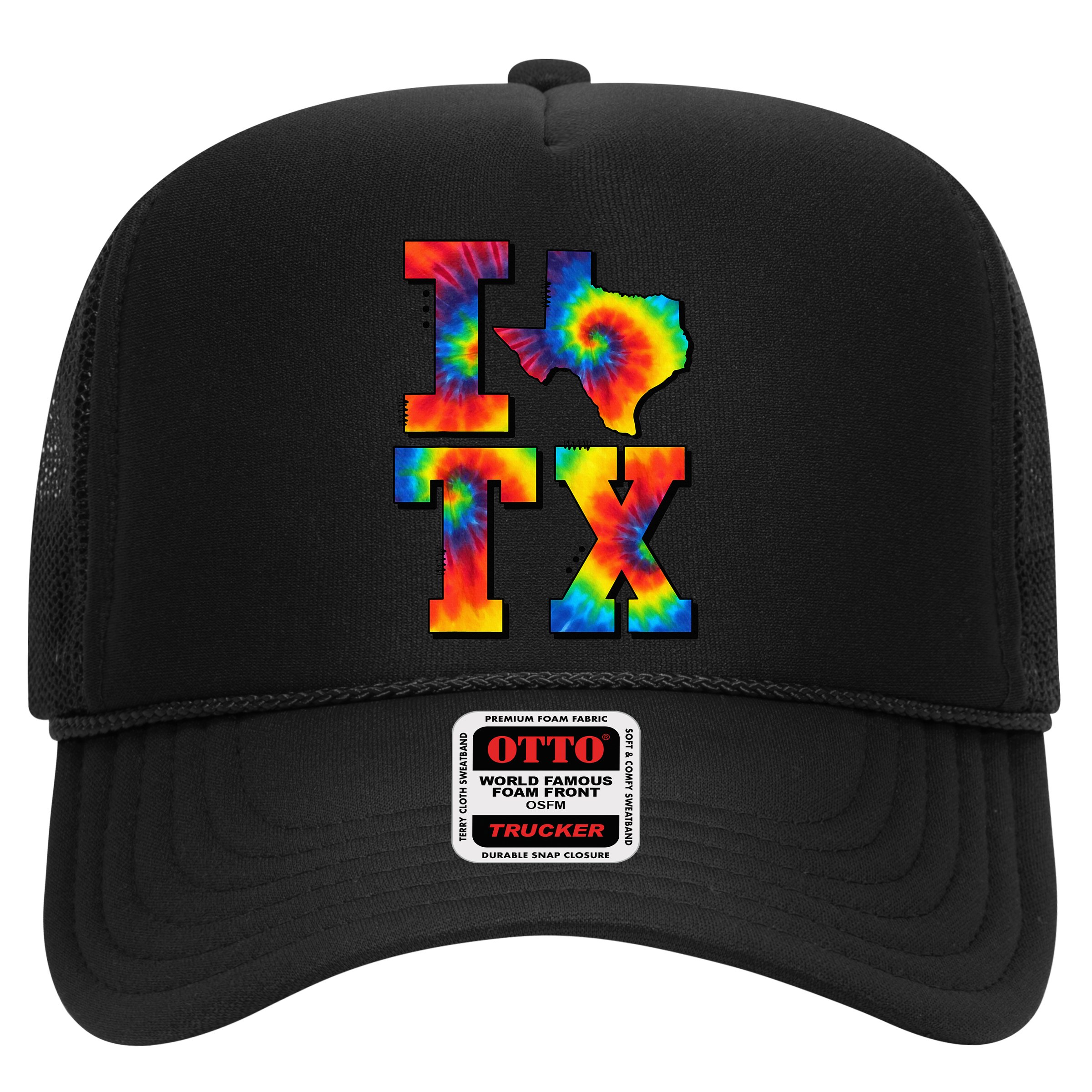 I Love Texas Tie Dye Texas Lovers Hat