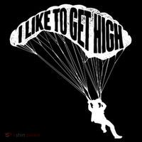 I Like To Get High Skydiver Parachutist Skydive Parachute Stripe Pom Pom Beanie