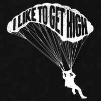 I Like To Get High Skydiver Parachutist Skydive Parachute Ladies PosiCharge Tri-Blend Wicking Tank