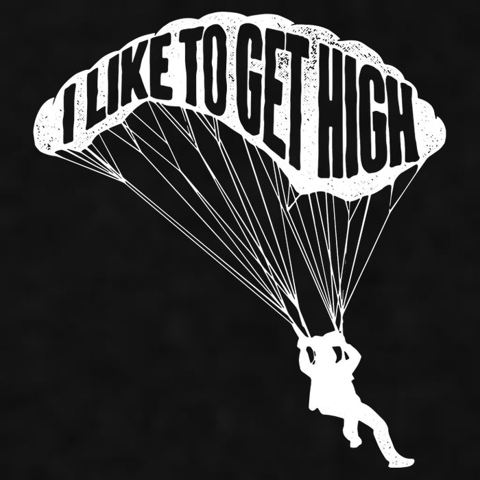 I Like To Get High Skydiver Parachutist Skydive Parachute Ladies PosiCharge Tri-Blend Wicking Tank