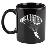I Like To Get High Skydiver Parachutist Skydive Parachute 11oz C Handle Ceramic Mug
