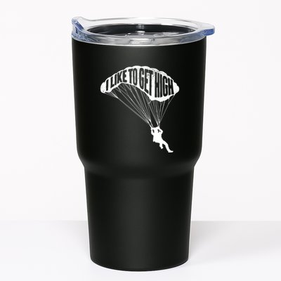 I Like To Get High Skydiver Parachutist Skydive Parachute Tumbler