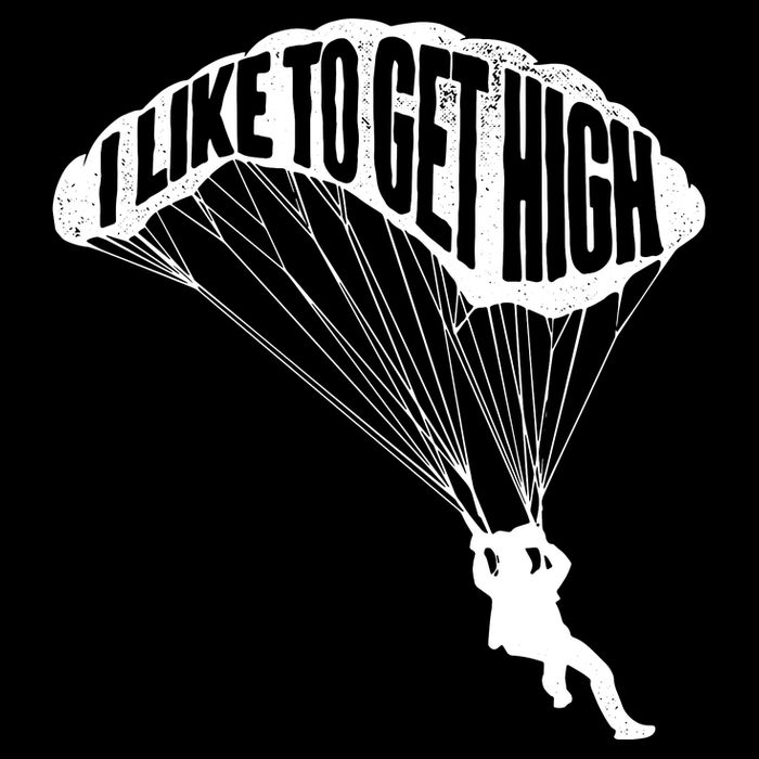 I Like To Get High Skydiver Parachutist Skydive Parachute PosiCharge Competitor Tank