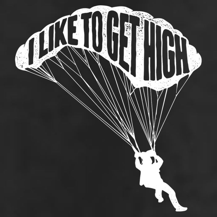 I Like To Get High Skydiver Parachutist Skydive Parachute Trucker Hat