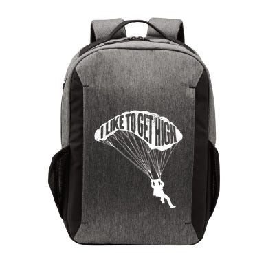 I Like To Get High Skydiver Parachutist Skydive Parachute Vector Backpack