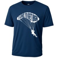 I Like To Get High Skydiver Parachutist Skydive Parachute Performance Shirt