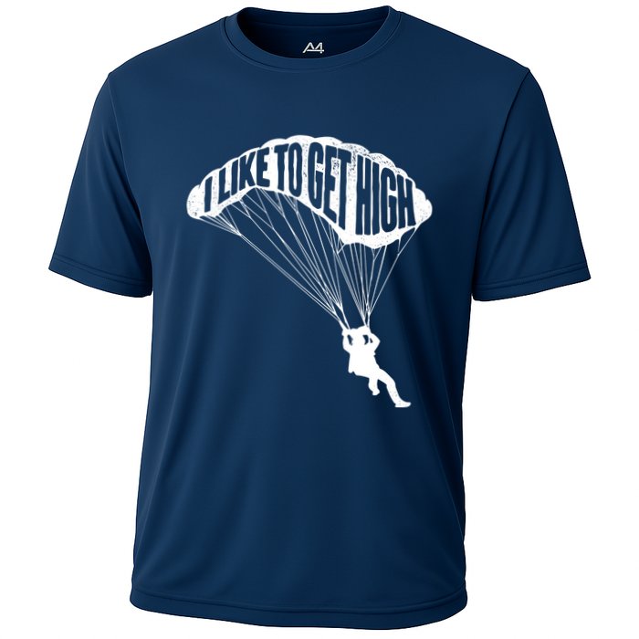I Like To Get High Skydiver Parachutist Skydive Parachute Performance Shirt