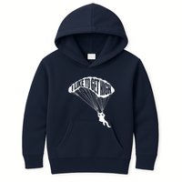 I Like To Get High Skydiver Parachutist Skydive Parachute Kids Hoodie