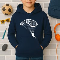 I Like To Get High Skydiver Parachutist Skydive Parachute Kids Hoodie