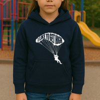 I Like To Get High Skydiver Parachutist Skydive Parachute Kids Hoodie