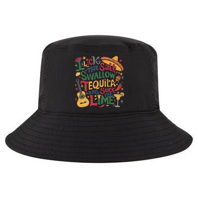 I Lick The Salt Swallow The Tequila And Suck The Lime Cinco Cool Comfort Performance Bucket Hat