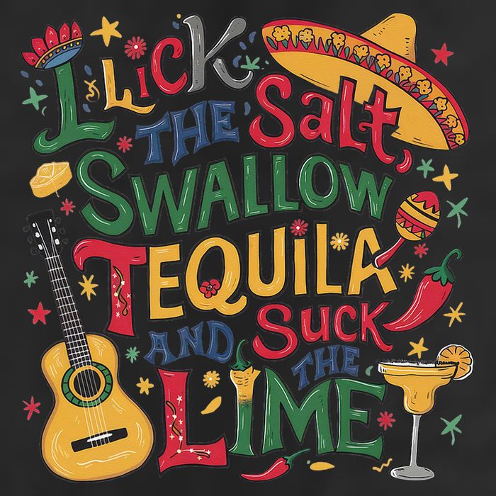 I Lick The Salt Swallow The Tequila And Suck The Lime Cinco 7 Panel Mesh Trucker Snapback Hat