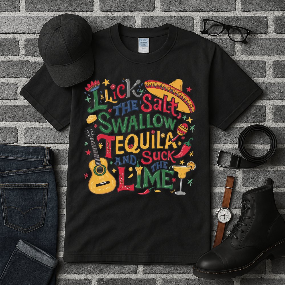 I Lick The Salt Swallow The Tequila And Suck The Lime Cinco Tall T-Shirt