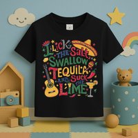 I Lick The Salt Swallow The Tequila And Suck The Lime Cinco Toddler T-Shirt