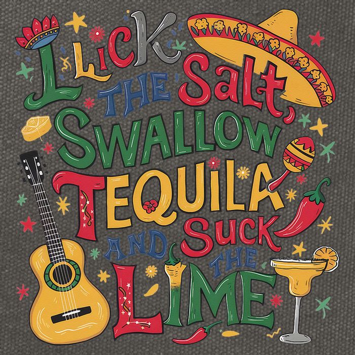 I Lick The Salt Swallow The Tequila And Suck The Lime Cinco Cotton Canvas Backpack