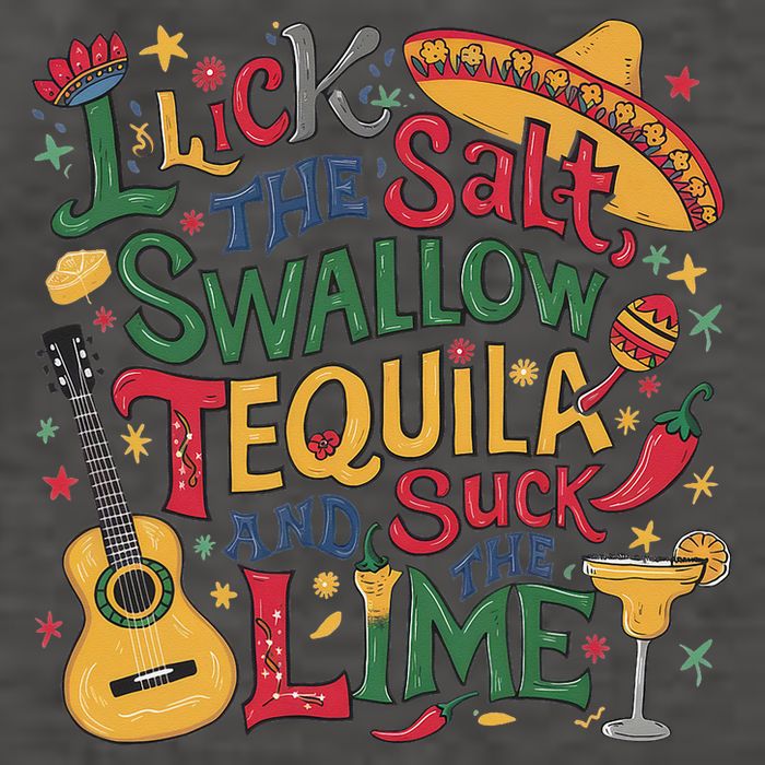 I Lick The Salt Swallow The Tequila And Suck The Lime Cinco Vector Backpack